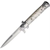 Ruko 98356 Shark Assist Open Spear Point Linerlock Knife White Handles