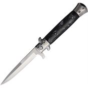 Ruko 98354 Shark Assist Open Spear Point Linerlock Knife Black Swirl Handles