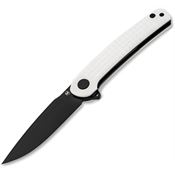 Boker Magnum 01SC090 Empery Black Linerlock Knife White Frag G10 Handles