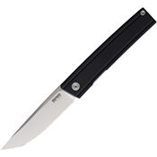 SRM 401LCGB Gent Satin Linerlock Knife Black G10 Handles