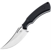 Boker Plus 02BP0007 Tavros satin Upswept Fixed Blade Knife Black g10 Handles