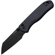 Kizer V36192CS1 Drop Bear 2 Black Sheepsfoot Button Lock Knife Blue Handles