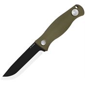 Kizer 1100A2 Polaris Two-Tone Drop Point Fixed Blade Knife OD Green G10 Handles