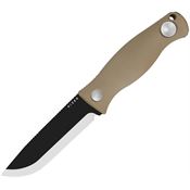 Kizer 1100A4 Polaris Two-Tone Drop Point Fixed Blade Knife Tan G10 Handles