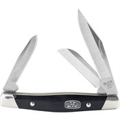 Buck 303BKS1 Cadet Knife Black Valox Handle Silver Bolsters
