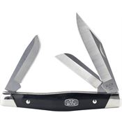Buck 301BKS1 Stockman Knife Black Valox Handle Silver Bolsters