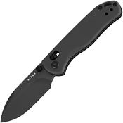 Kizer V36192KD2 Drop Bear 2 Black Drop Point Button Lock Knife Black Handles
