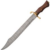 Damascus 5045 Scimitar Brass Inlay