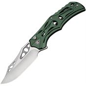 Civivi 230831 Biophase Satin NitroV Clip Point Button Lock Knife Green Handles