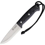 Joker RCM143 Ranger Satin Fixed Blade Knife Black Micarta Handles