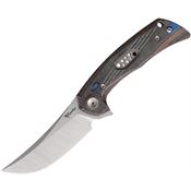 Reate 191 PL-7 Two-Tone Pivot Lock Knife Black/Red Micarta Handles