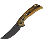 Reate 198 PL-7 Black Pivot Lock Knife Ultem Handles