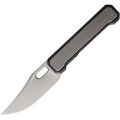 Noc MT3008 MT-30 Bead Blast Clip Point Linerlock Knife Black/Gray Handles