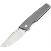 Kansept 1096A2 Chimera Stonewash Drop Point Framelock Knife Stonewash Handles