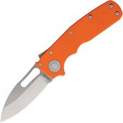 Demko 19234 Shark Cub Stonewash Shark-Lock Knife Orange Handles
