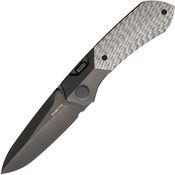 Remette RTPTBD RT-Meteor Black Button Lock Knife Black/Silver Handles