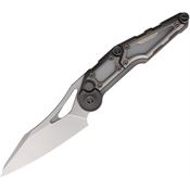 Noc MT3209 MT-32 Satin Wharncliffe Button Lock Knife Two-Tone Handles