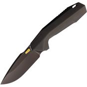 Remette WK1F WK1 Black Drop Point Linerlock Knife Black Handles