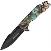 Miscellaneous 4621 Assist Open Black Linerlock Knife Aluminum Handles