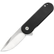 ElitEdge 10B011BK Small Drop Point Linerlock Knife Black G10 Handles