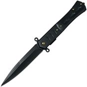 ElitEdge 10A108BKB Assist Open Linerlock Knife Black Marble Handles
