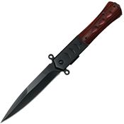 ElitEdge 10A108WB Assist Open Linerlock Knife Wood Handles