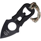 Camillus 19406001 Heater II Neck Knife Bkack Handles