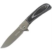 Elk Ridge A2022MC Assist Open Linerlock Knife Black Micarta Handles
