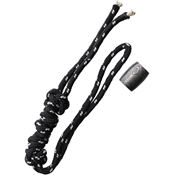 Damascus 14 Bead Lanyard Black/White