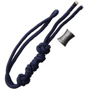 Damascus 13 Bead Lanyard Navy