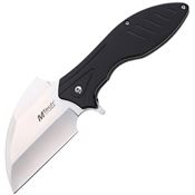 Mtech A2007BK Assist Open Satin Sheepsfoot Linerlock Knife Black Aluminum Handles