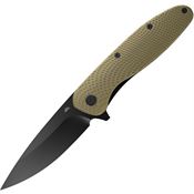 Outdoor Edge VD1C Viddux Assist Open Black Drop Point Linerlock Knife Black Handles