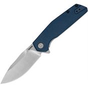Kershaw 2036X Lucid Assist Open Stonewash Framelock Knife Blue Handles