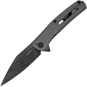 Kershaw 1404X Flyby Assist Open Black D2 carbon Steel Framelock Knife Gray Handles