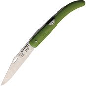 Okapi 02580 Folder Knife OD GFN Satin N690 Clip Point Knife Od Green Handles