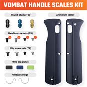 Vosteed X0136 Vombat Handle Scale Kit Slate