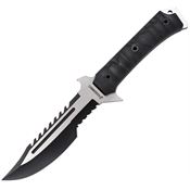 USMC MFIX3006BK Two-Tone Fixed Blade Knife Black G10 Handles
