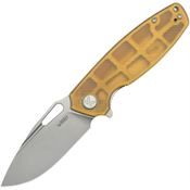 Kubey 322R Tityus Stonewash 14C28N Drop Point Linerlock Knife Handles