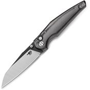 Bestech G58B Snakebird Two-Tone Sheepsfoot Button Lock Knife Black Micarta Handles