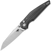 Bestech G58C Snakebird Two-Tone Sheepsfoot Button Lock Knife Black Micarta Handles