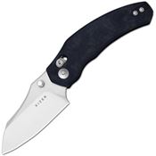 Kizer V3672SA3 Mini Bulldog Satin Nitro V Sheepsfoot Clutch Lock Knife Blue Richlite Handles
