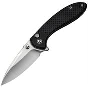 Civivi 240311 Faeger Drop Point Button Lock Knife Black G10 Handles