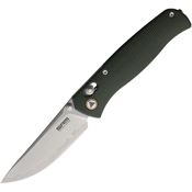 SRM 255LMG2 Medal Ambi-Lock Knife Green Canvas Micarta Handles