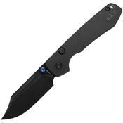 Vosteed A2910 Raccoon Top Blackwash 14C28N Linerlock Knife Black Canvas Micarta Handles