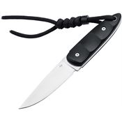 Boker Plus P02BP0005 Pollywog Satin Fixed Blade Knife Black G10 Handles