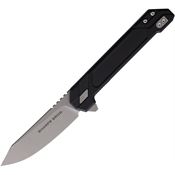 Sharps Bros. F010 Meanstreak Stonewash D2 Linerlock Knife Black G10 Handles