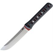 APOC 41030 Breeden Torrent Two-Tone D2 carbon Steel Fixed Blade Knife Black Micarta Handles