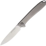 Karbon B109 Tidbt Satin S35VN Framelock Knife Titanium Handles