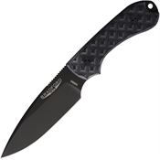 Bradford 3FE001B Guardian 3 Black Fixed Blade Knife Black Micarta Handles