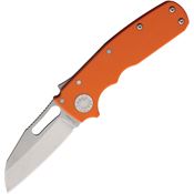 Demko 19236 Shark Cub Stonewash 20CV Shark-Lock Knife Orange G10 Handles